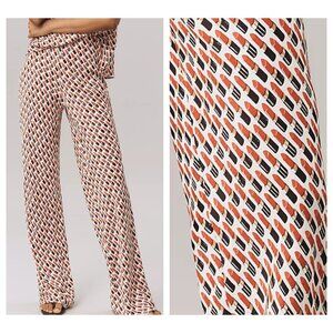 Anthropologie The Tilda Pants: Lipstick Print  XL